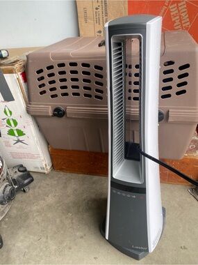 Lasko Bladeless Ceramic Tower Space Heater 1500W, White